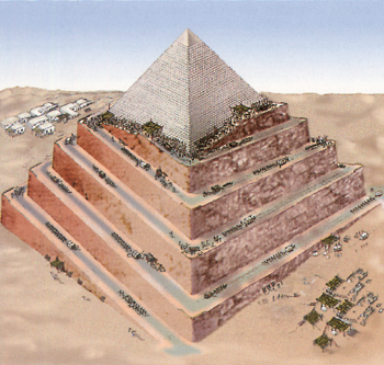 Bau einer Pyramide