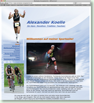Website Sport Alexander Koelle