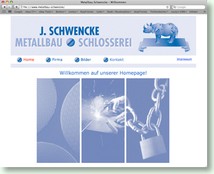 Website Metallbau Schwencke